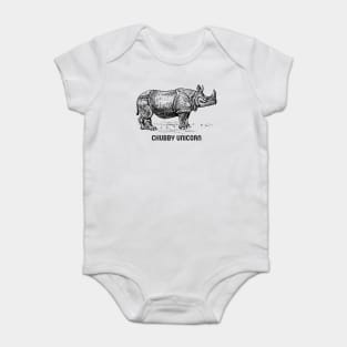 Chubby Unicorn Baby Bodysuit